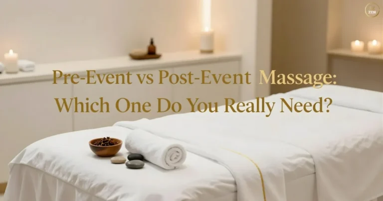 Pre-Event vs Post-Event Massage Dubai